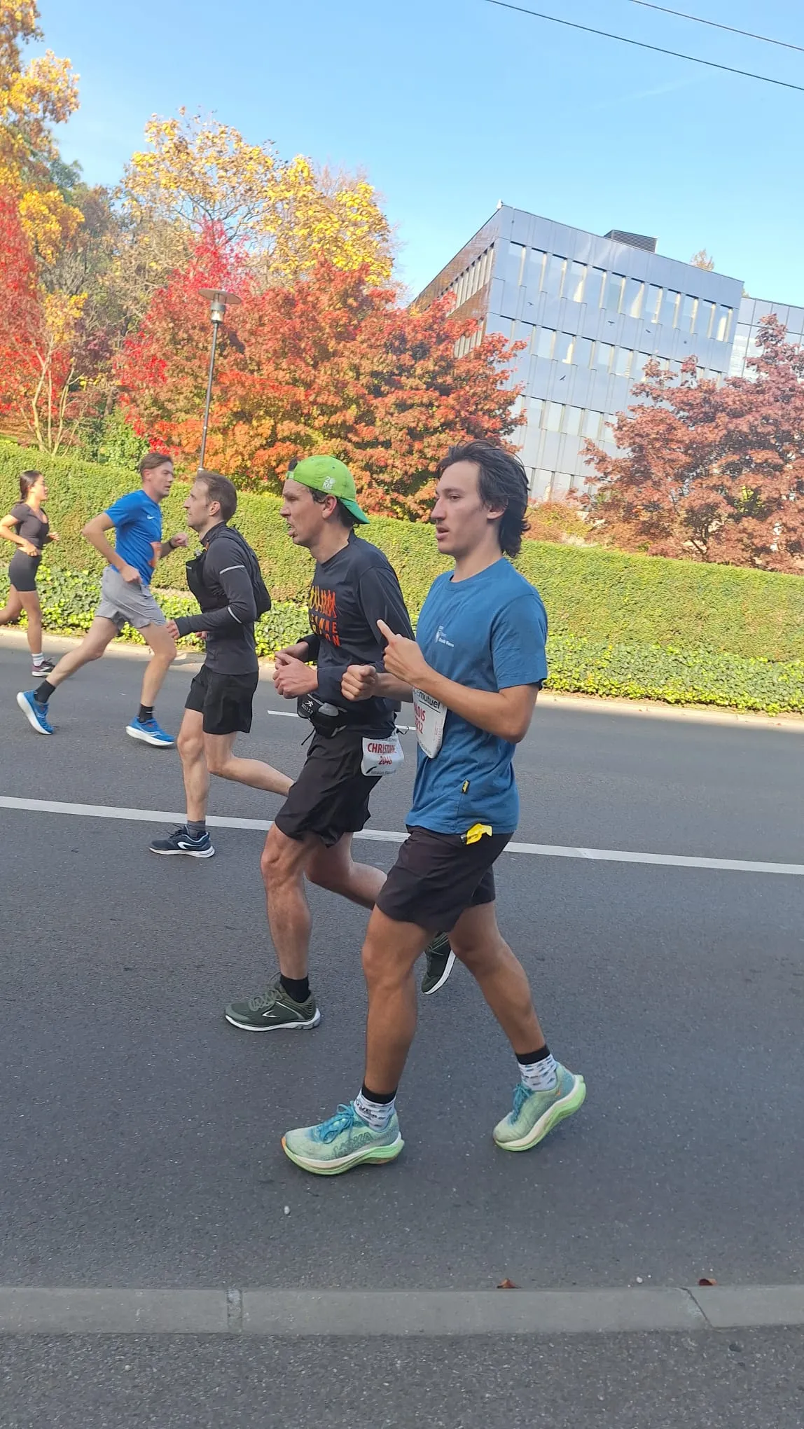 Jesus and Aloïs running